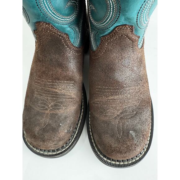 Ariat Fatbaby Heritage Western Boots Women’s 8  Brown Leather Suede 8”Tall - Picture 8 of 10